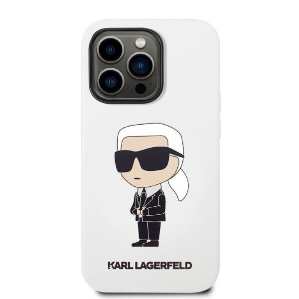 Karl Lagerfeld KLHCP14LSNIKBCH iPhone 14 Pro 6,1" hardcase biały/white
